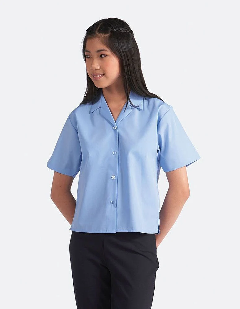 Blouses - Non Iron - Short Sleeve Revere Collar - Twin Pack - Image 3
